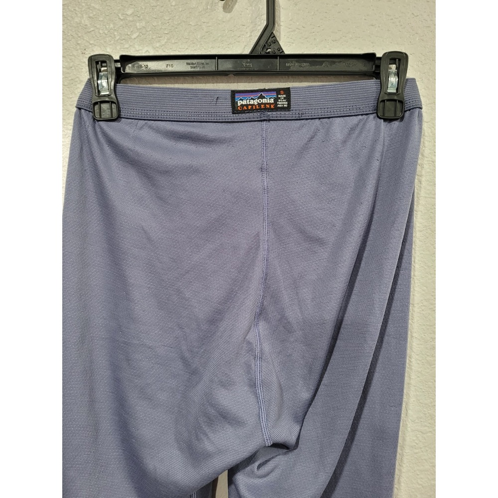 Patagonia Capilene Base Layer Leggings Blue Womens Small Made in USA Pants #10 - Picture 6 of 8